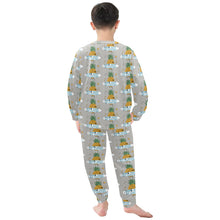 Load image into Gallery viewer, Little Boys&#39; Crew Neck Long Pajama Set
