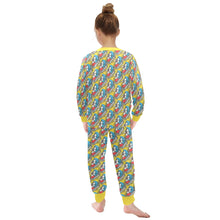 Load image into Gallery viewer, Little Girls&#39; Crew Neck Long Pajama Set
