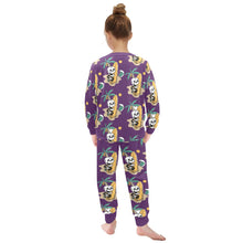 Load image into Gallery viewer, Little Girls&#39; Crew Neck Long Pajama Set
