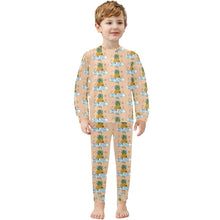 Load image into Gallery viewer, Little Boys&#39; Crew Neck Long Pajama Set
