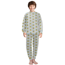 Load image into Gallery viewer, Big Boys&#39; Crew Neck Long Pajama Set
